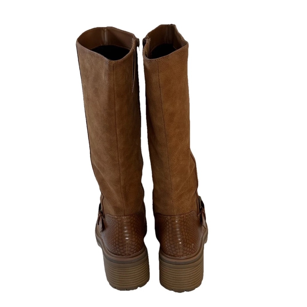 ❌ SOLD ❌ Naturalizer Adler Wide Calf Boots Tan Women’s size 7M - Picture 3 of 7